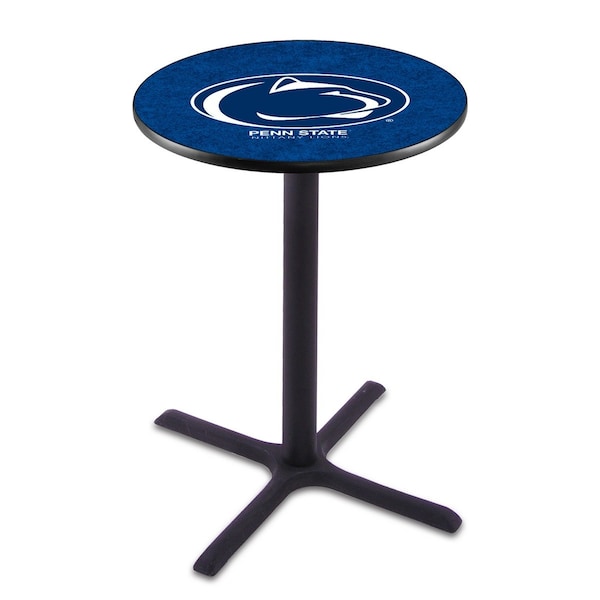 42" Blk Wrinkle Penn State Pub Table